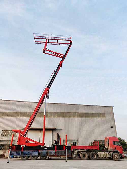 安徽的客戶(hù)定制舉升18.5米的高空重型升降平臺(tái)